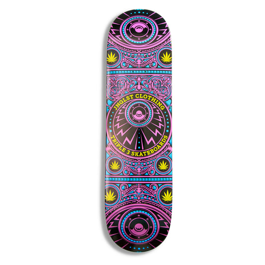 Skate Life Purple Skateboard Deck