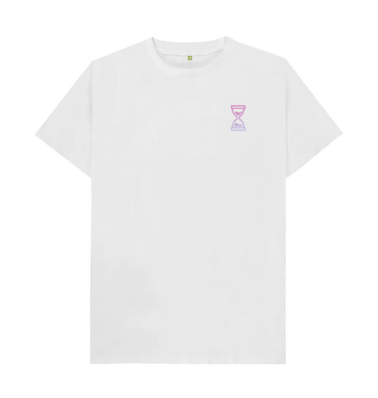 White Purple Sunset Double Drop T-Shirt